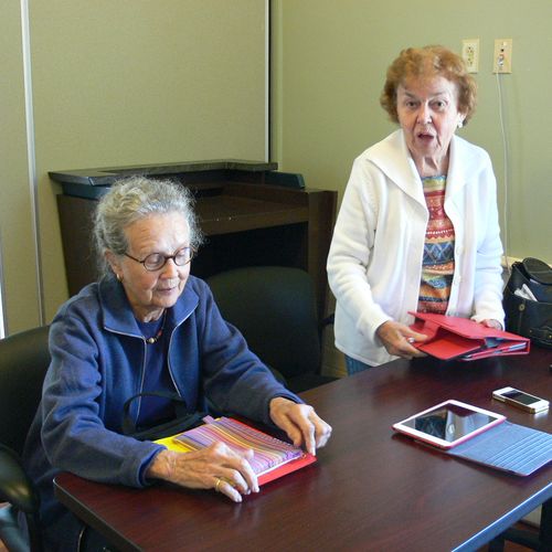 iPhone iPad training at a local Senior Center