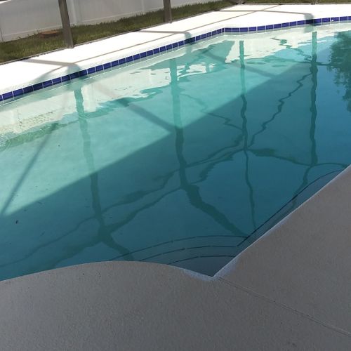 Resurface pool deck