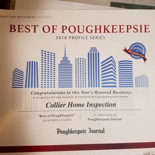 We were voted best of Poughkeepsie 2018!