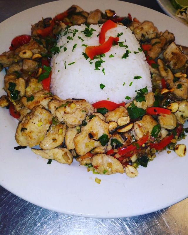 Chinese & Thai fusion chicken dish