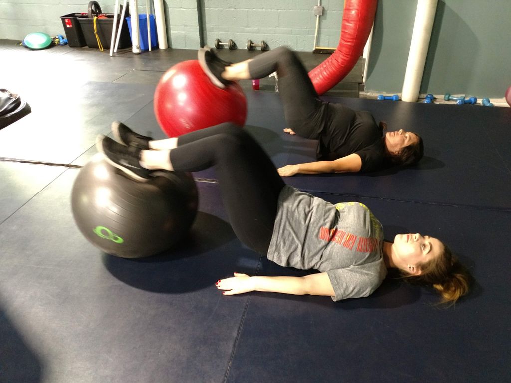 Mother and daughter partner training! 