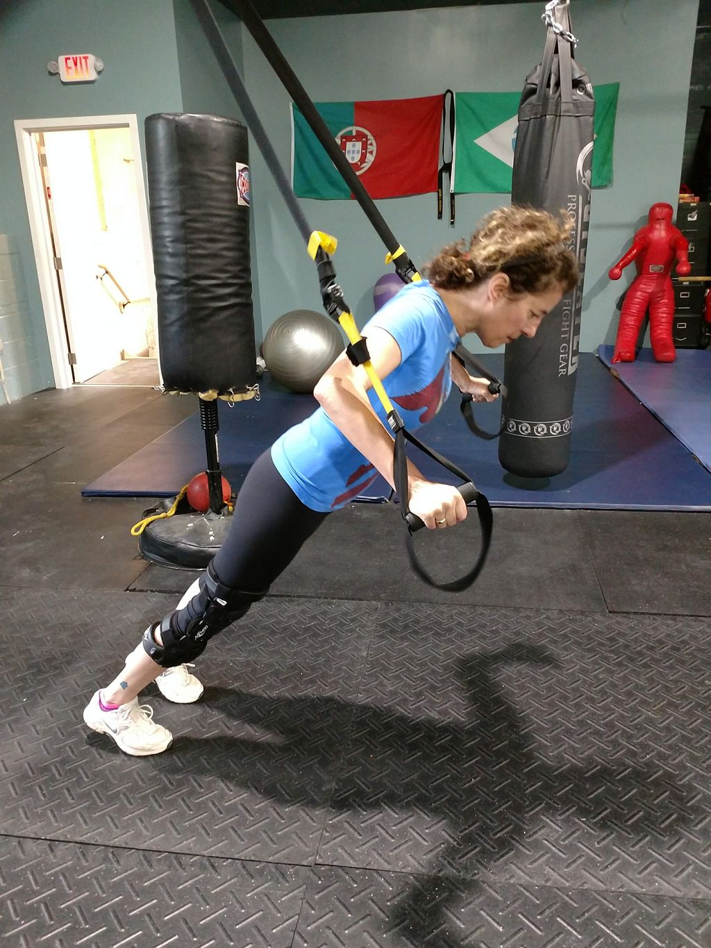 One of my clients doing a TRX row. 