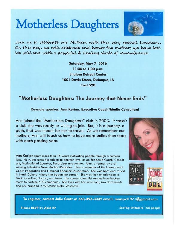 Motherless Daughters - Keynote