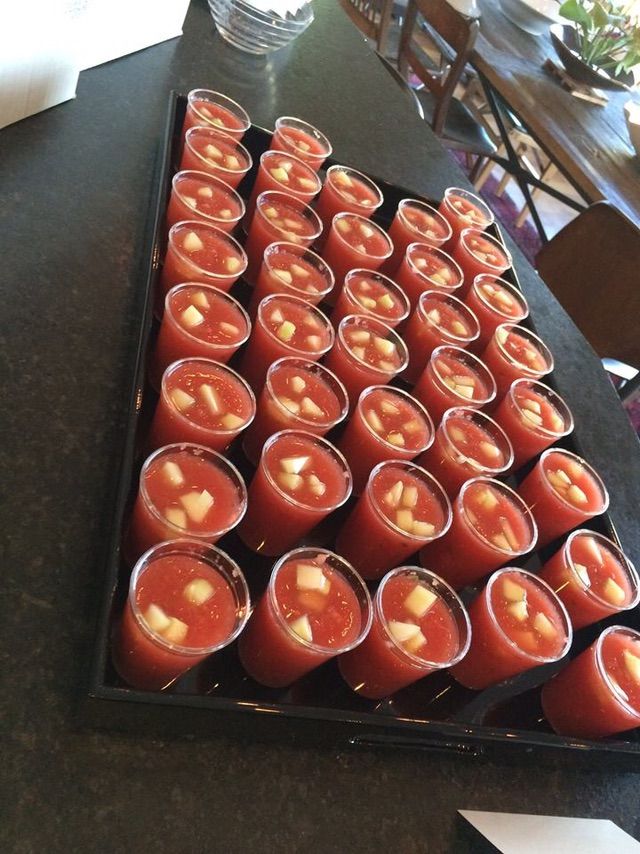 Watermelon gazpacho.