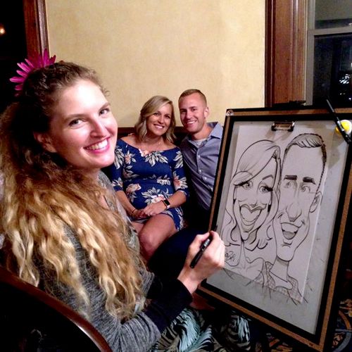 Hire an artist to draw at your event!