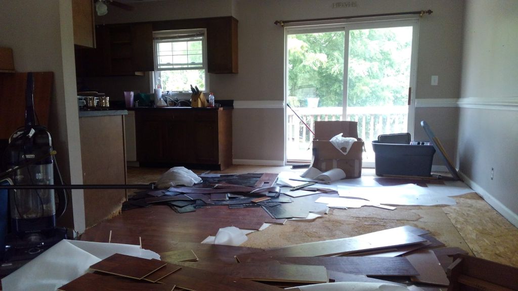 Floor removal before