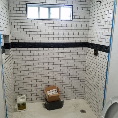 Shower ready for fixture trim