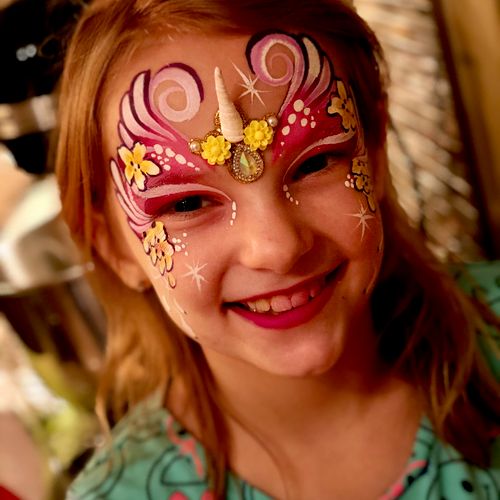 Squiggly Art Face Painting Buffalo, NY