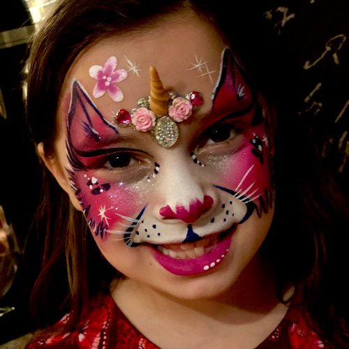 Squiggly Art Face Painting Buffalo, NY