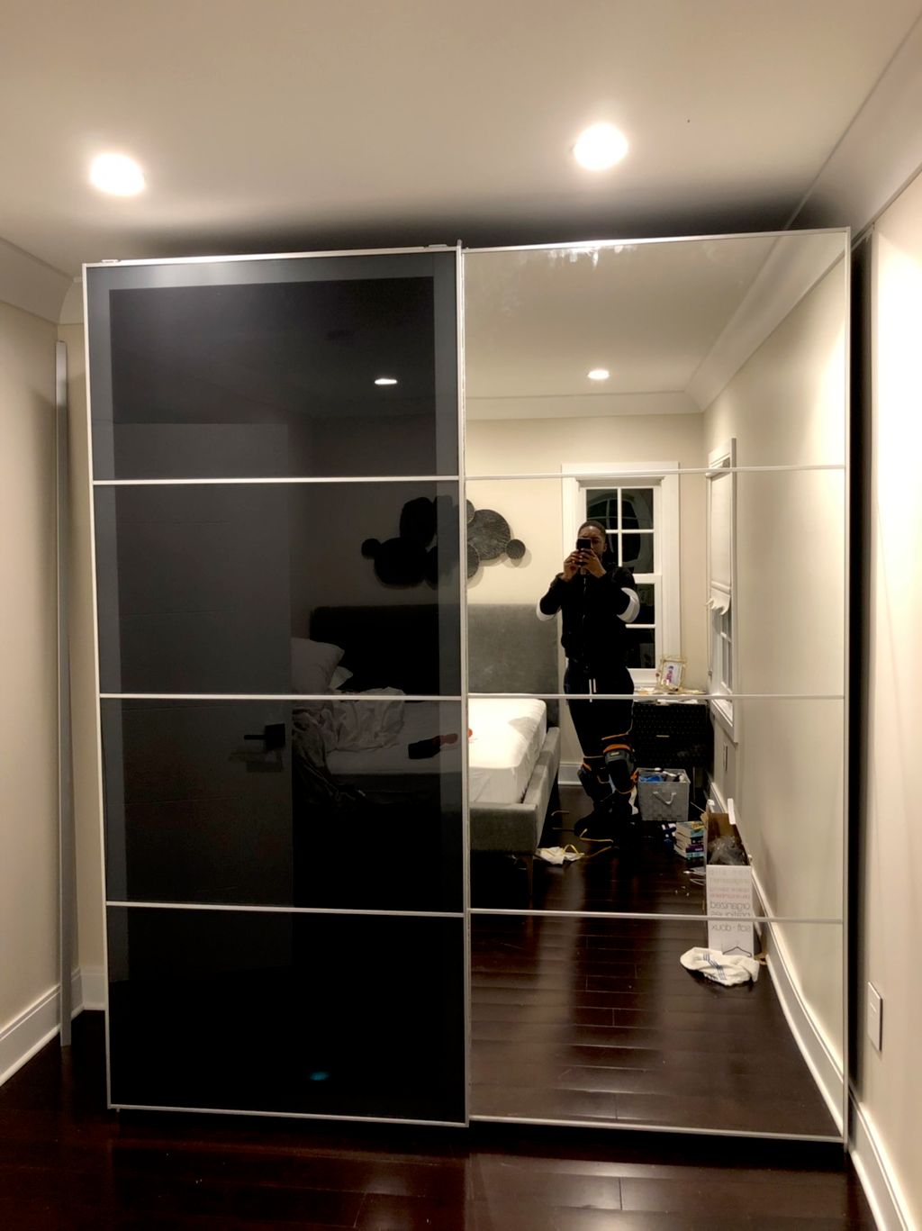 PAX wardrobe with sliding glass doors (IKEA) (1/3)
