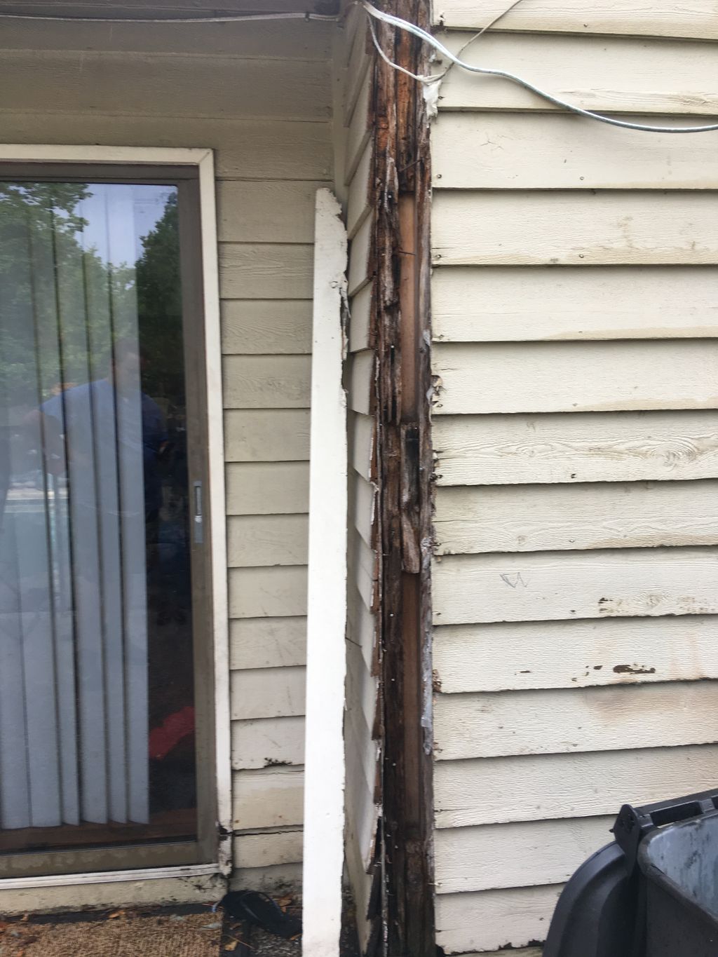 Rotted trim (before)