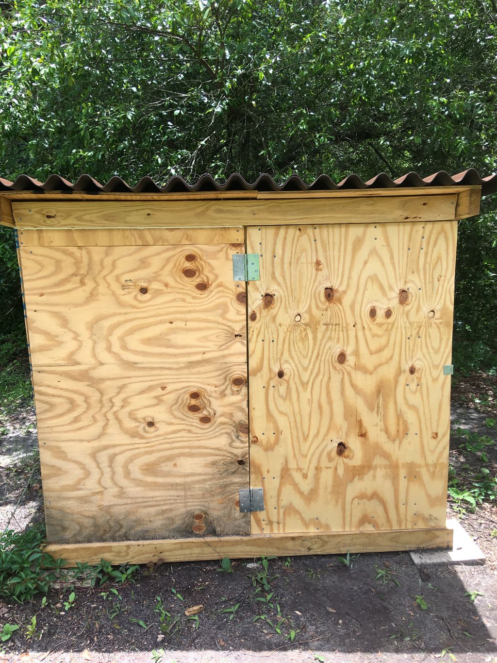 Pump house door fixed