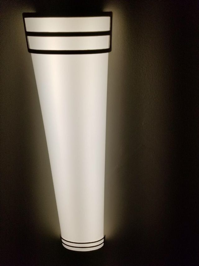 Changed out old fluorescent light to new LED style