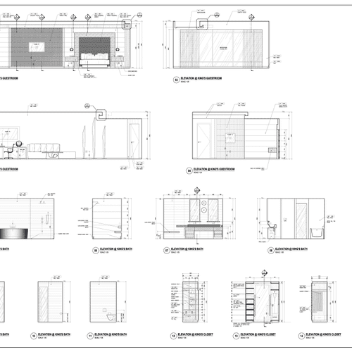 Architectural Drawing - FF&E Elevations
