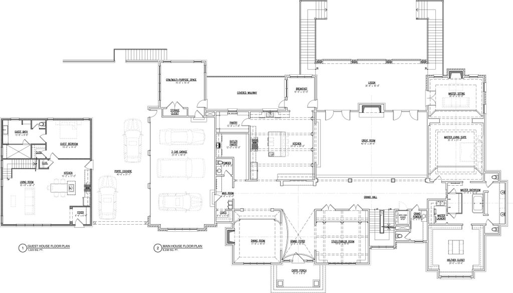Custom Floor Plan with Accessory Structure