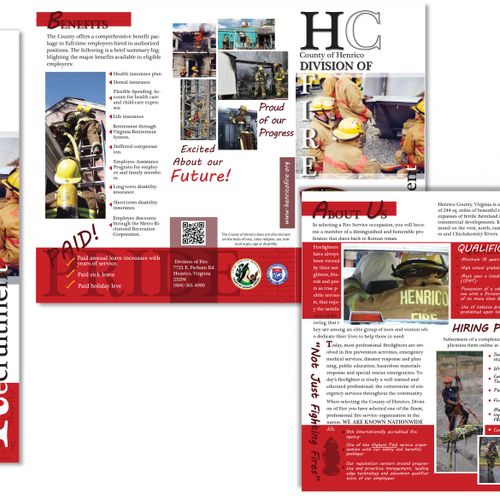 Henrico County Fire, hiring brochure