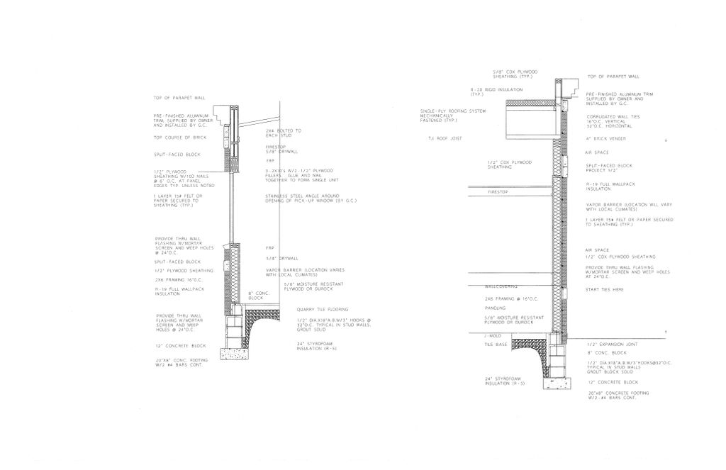 Commercial Wall Section