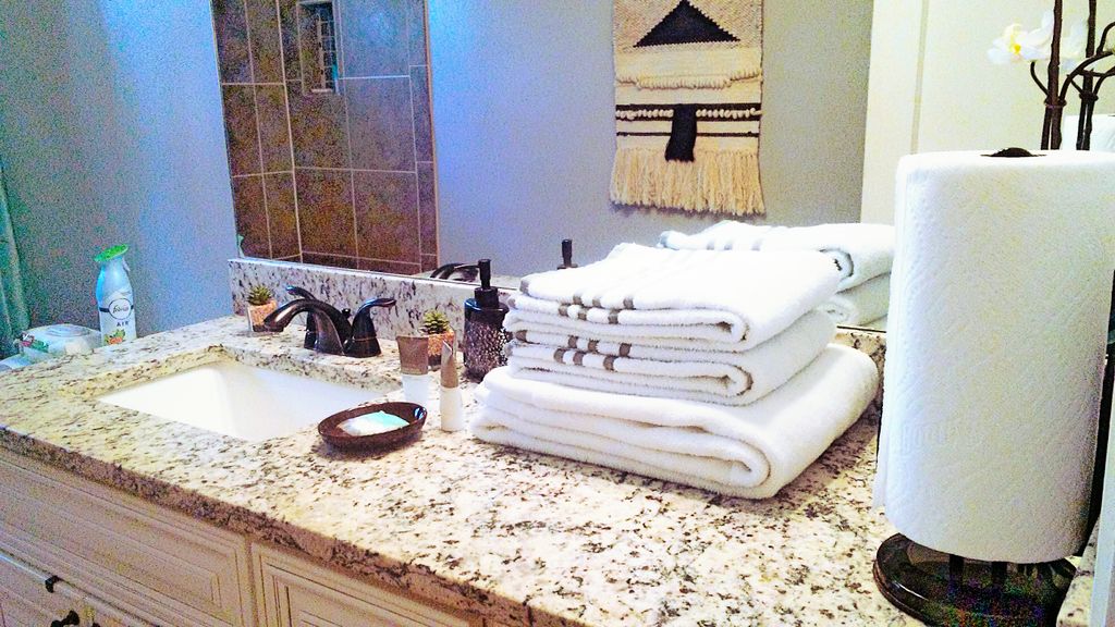 Airbnb Bathroom Set up