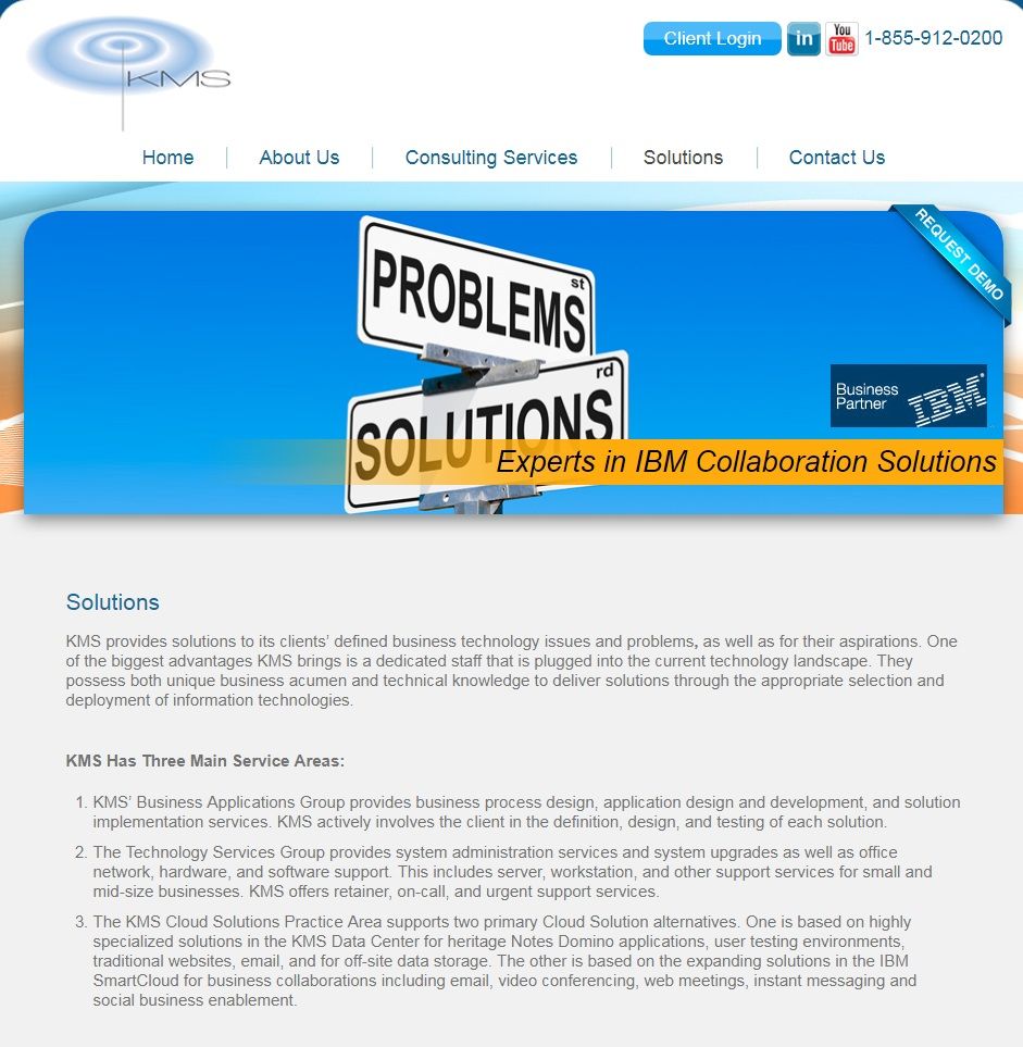 A page from our website.