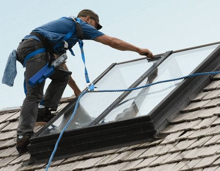 Skylight cleaning is a specialty.