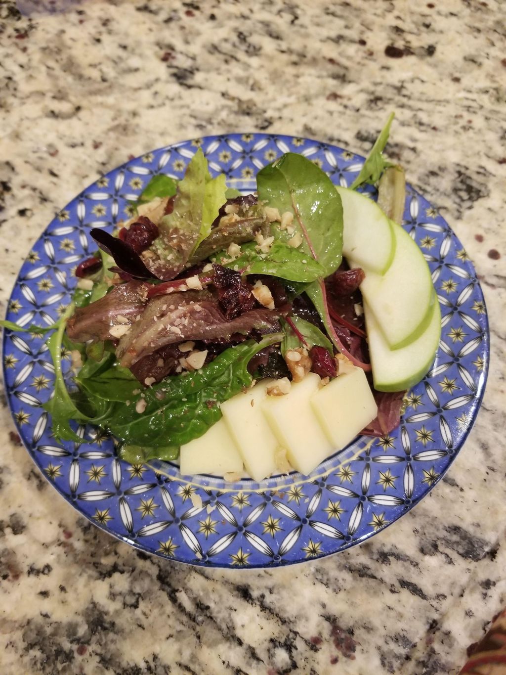 Apple and white cheddar salad