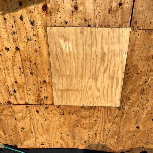 Corrected plywood repair 