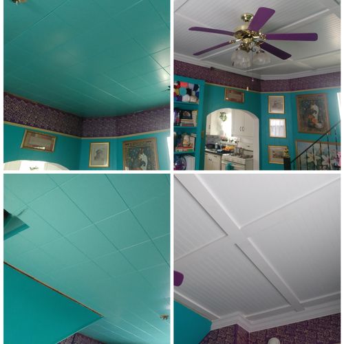 accent ceiling/crown moulding completed