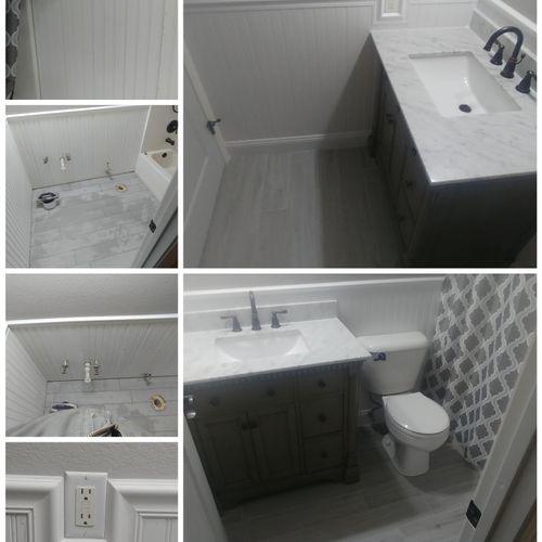 bathroom completely refinished