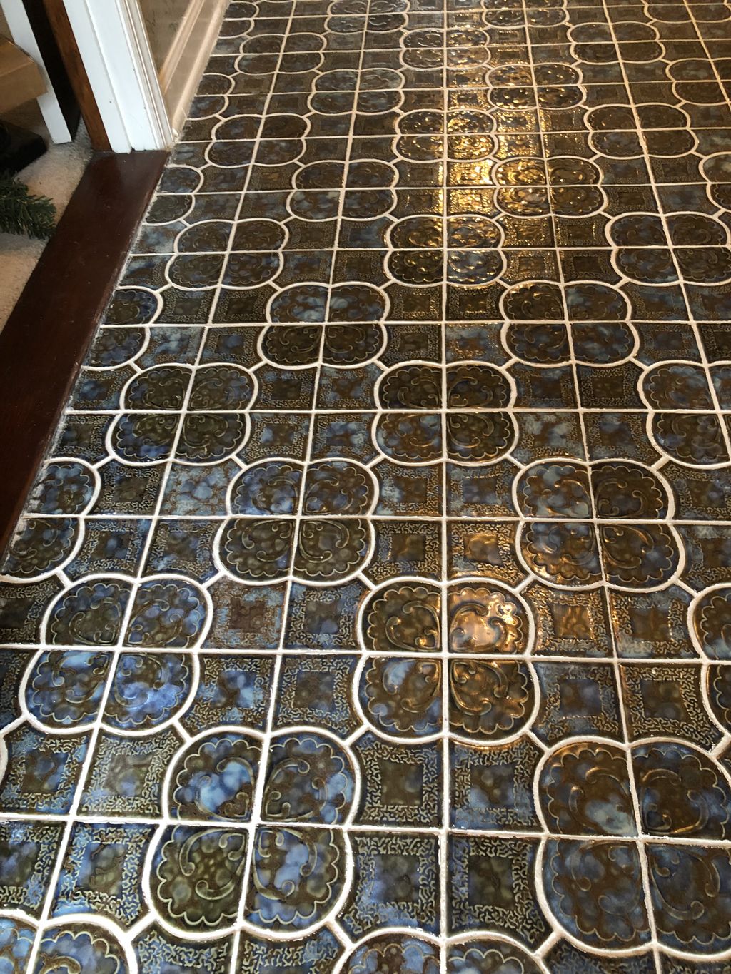 After - Cleaned and Color Sealed Tile