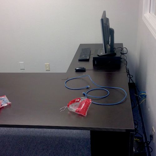 Setting up new computers in a small office