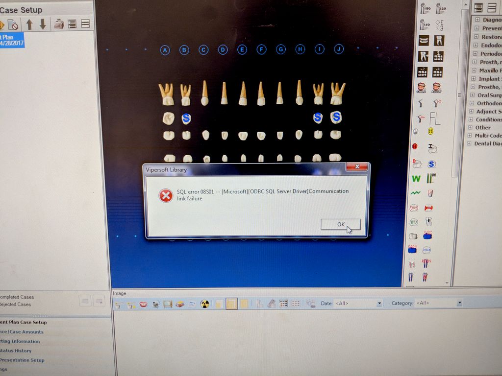 Resolved Dentrix Issue