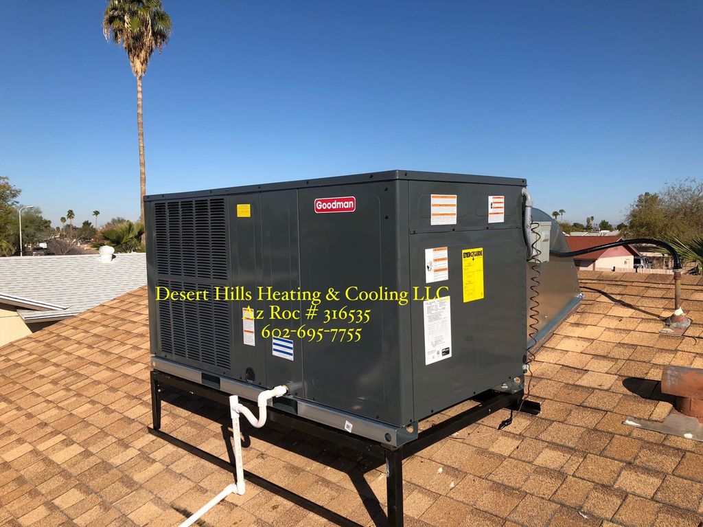 5 ton Goodman Rooftop Package Unit.