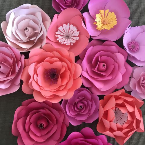 Handmade Flowers for Flower Wall Backdrop