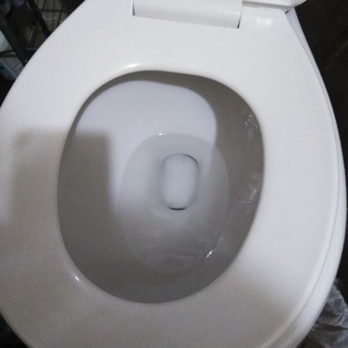 toilet after