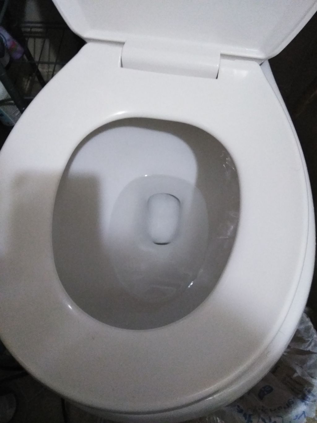toilet after
