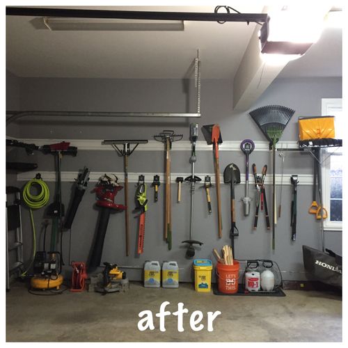 After, garage tools