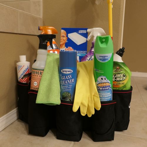 My cleaning supplies.