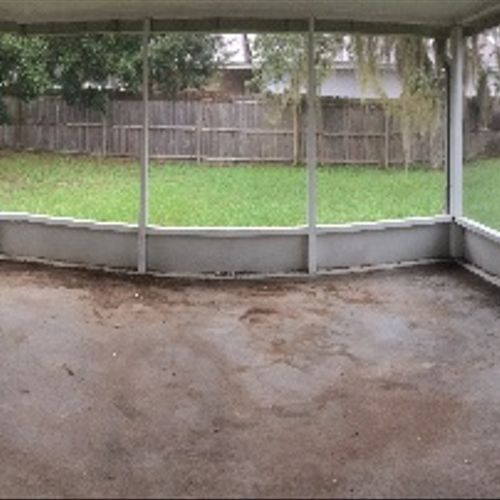 I had Junk King clear out my screened in patio. It