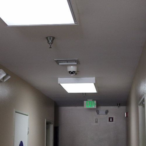 They installed security camera system and access c