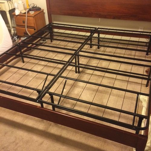 Bought a new metal bed frame that was great but a 