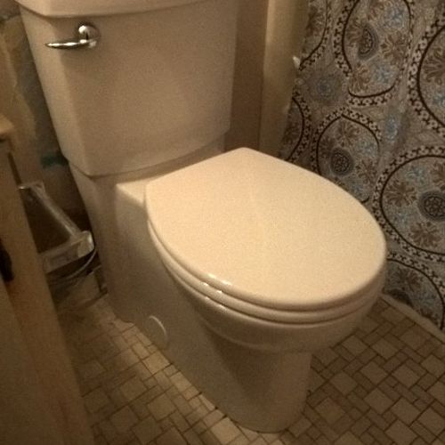 I needed a toilet installed which required a sligh
