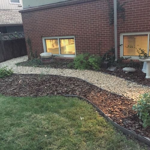 Nancy and her crew did a full backyard landscaping