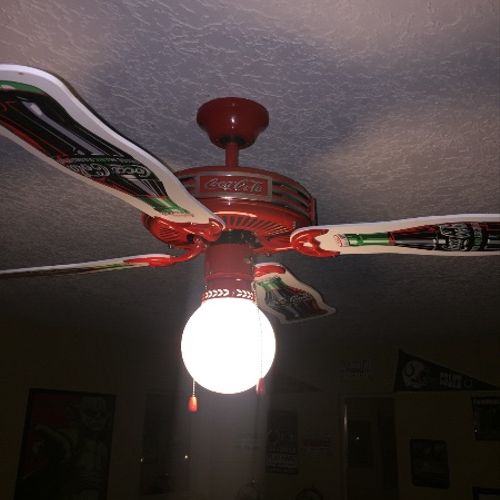 We needed a ceiling fan installed. Found out becau