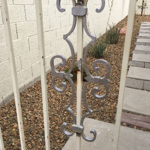 Excellent job repairing our garden gate. Replaced 