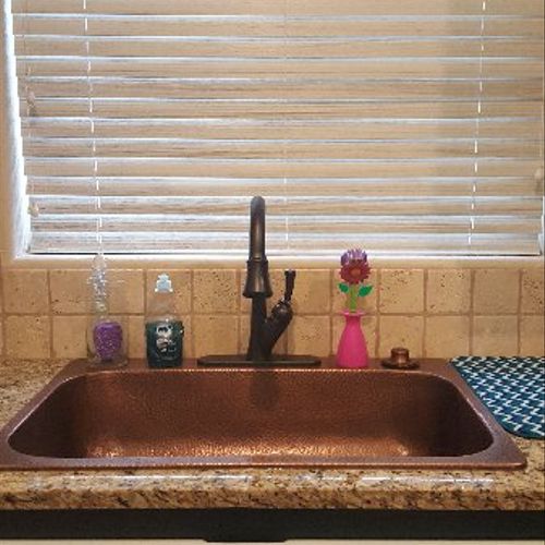 Great job! I had a new kitchen sink and faucet ins