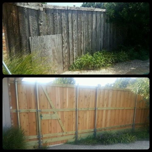 I needed to replace my entire fence and wanted the