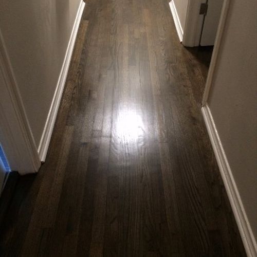 We had our entire house wood flooring refinished w