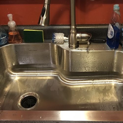 Chuck installed a sink for me and did a great job.
