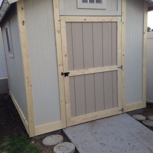 I hired Scott to build a new shed door for me, and