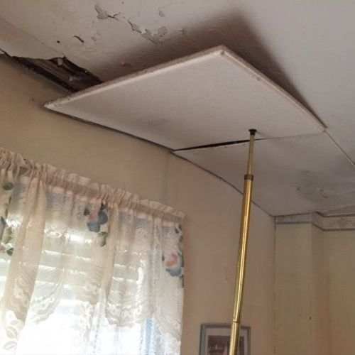 Had water damage to the ceiling in my living room.